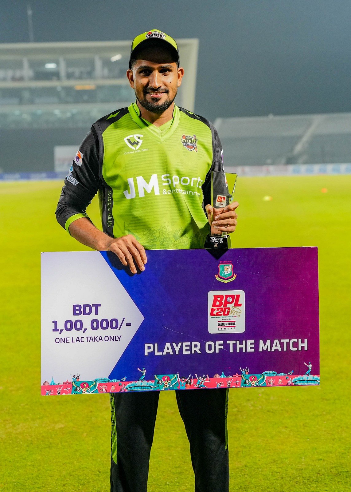 ৪ উইকেট নিয়ে ম্যাচসেরা সিলেটের পেসার খালেদ আহমেদ