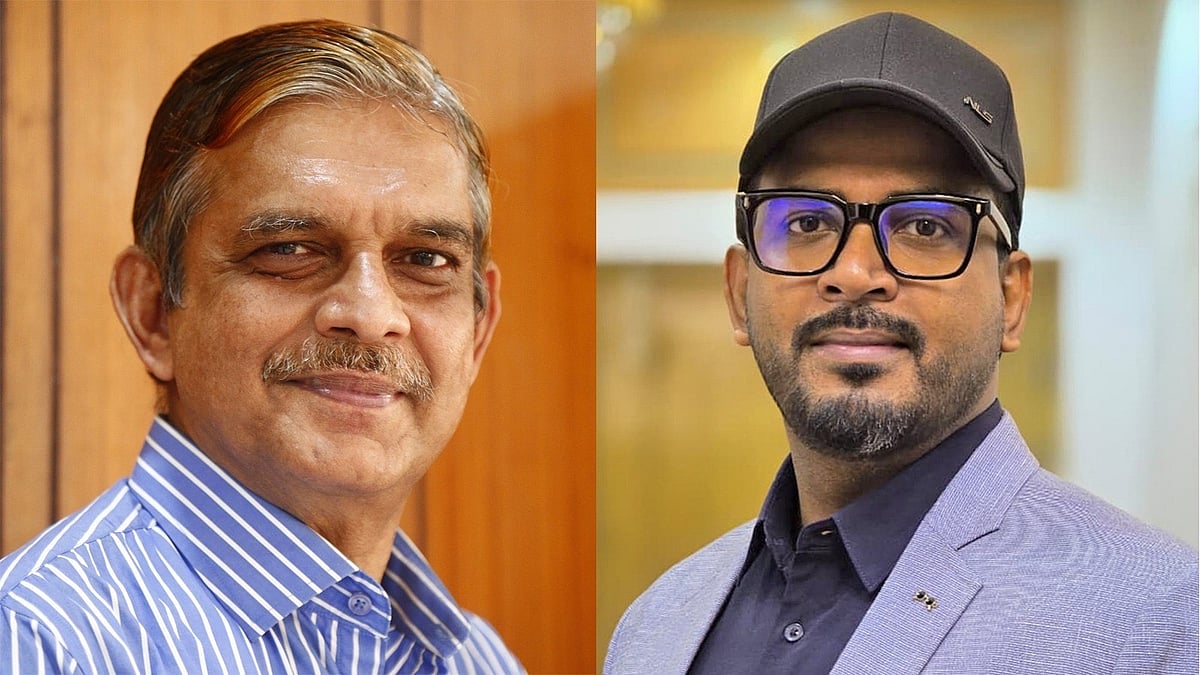 অনলাইন এডিটরস অ্যালায়েন্সের (ওইএ) নতুন কার্যনির্বাহী কমিটির সভাপতি হাসান শরীফ (বামে) ও সাধারণ সম্পাদক মিজানুর রহমান (ডানে)