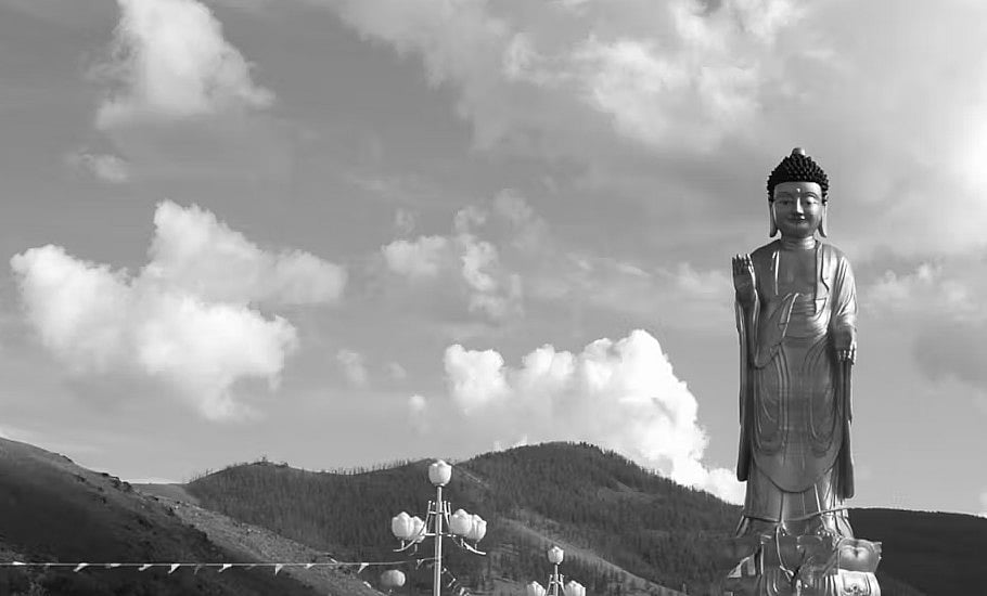 মঙ্গোলিয়ার উলানবাটোরে বোগদ খান ন্যাশনাল পার্কে স্থাপিত বোগদ খানের ভাস্কর্য