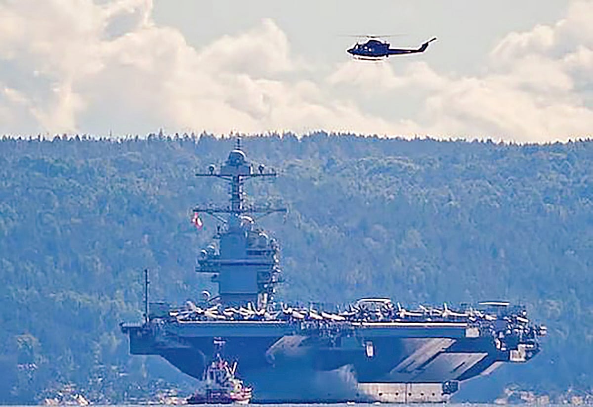 ভেনেজুয়েলায় সম্ভাব্য হামলার প্রস্তুতির অংশ হিসেবে ক্যারিবীয় সাগরে মার্কিন রণতরি