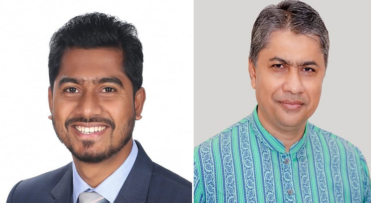 পটুয়াখালী-৩ (দশমিনা ও গলাচিপা উপজেলা) আসনের প্রার্থী নুরুল হক নুর ও হাসান মামুন