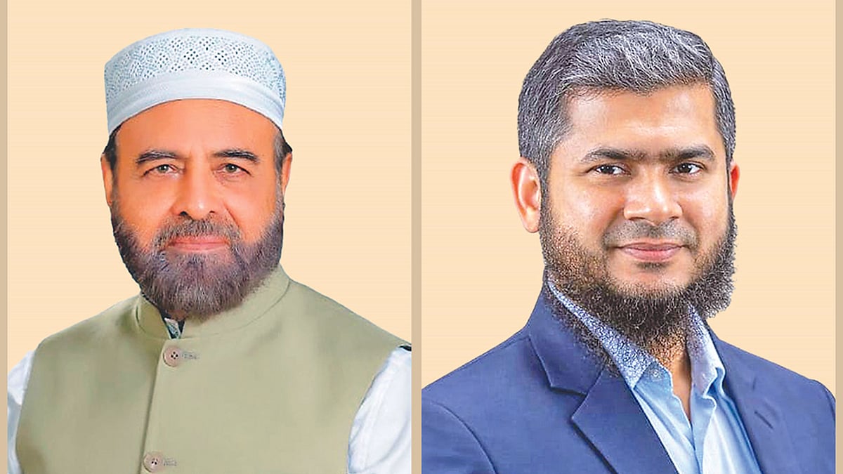 এনায়াত উল্লা (বাঁয়ে) ঢাকা–৭ 
ও স ম খালিদুজ্জামান 
ঢাকা–১৭ (ডানে)