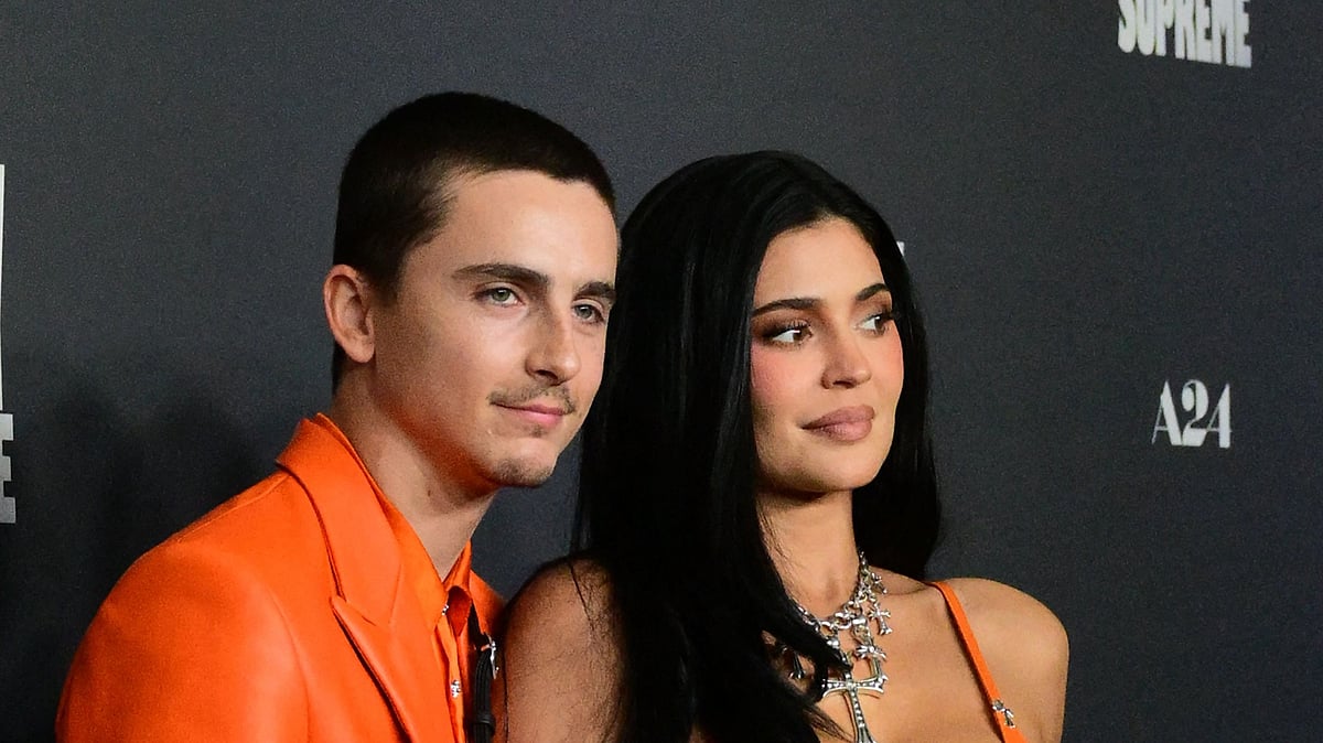 শ্যালামে ও কাইলি জেনার। ছবি: এএফপি