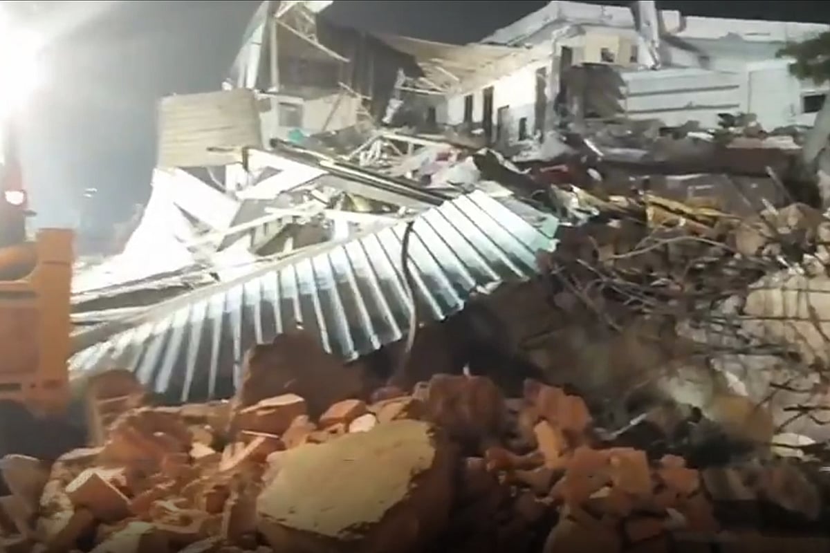 দিল্লির তুর্কমান গেট এলাকায় বুধবারের উচ্ছেদ অভিযান