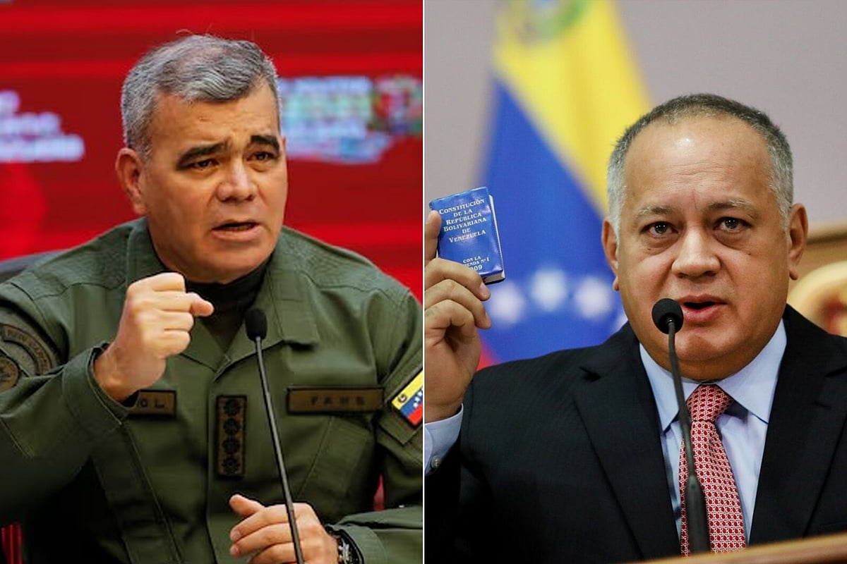 ভেনেজুয়েলার প্রতিরক্ষামন্ত্রী ভ্লাদিমির পাদ্রিনো ও স্বরাষ্ট্রমন্ত্রী দিওসদাদো কাবেলো