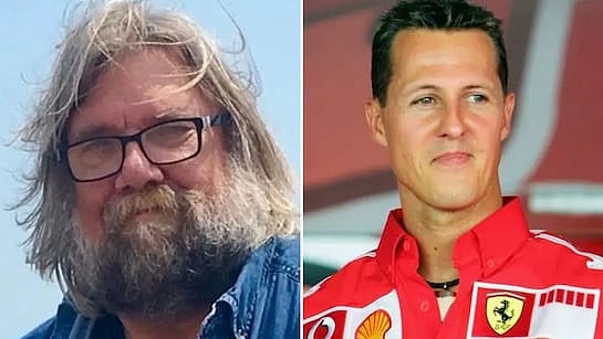 লেখক মাইকেল শুমাখার ও রেসার মাইকেল শুমাখার।