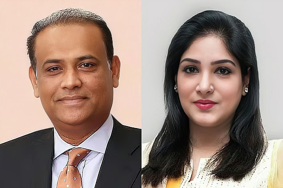 সাবেক ভূমিমন্ত্রী সাইফুজ্জামান চৌধুরী ও তাঁর স্ত্রী রুখমিলা জামান