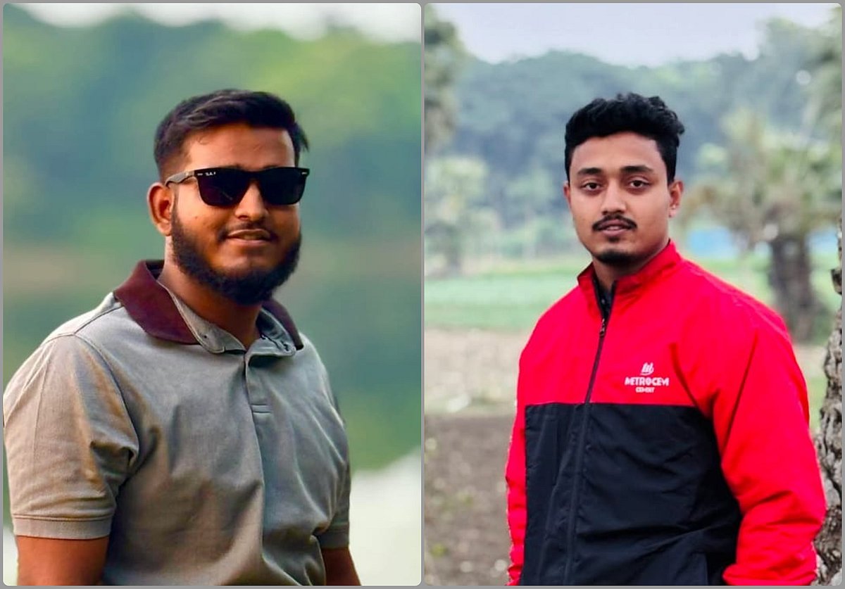 নাফিজ আহম্মেদ ও সিজান মাহমুদ (ডানে)