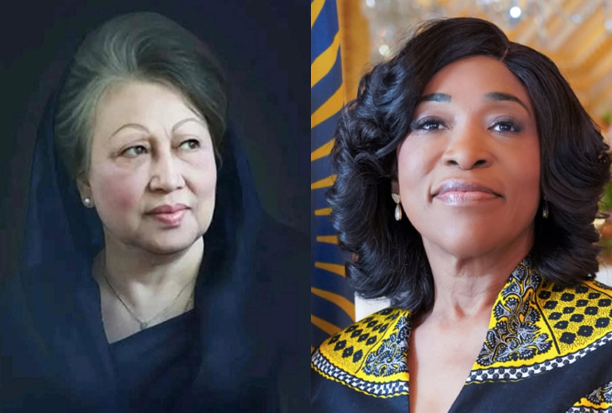 প্রয়াত বিএনপি চেয়ারপারসন খালেদা জিয়া ও কমনওয়েলথ মহাসচিব শার্লি বোচওয়ে