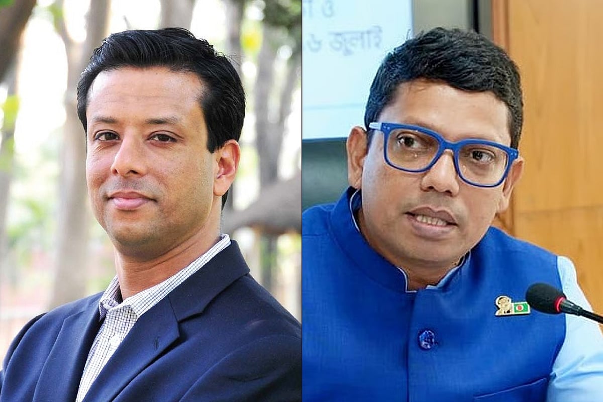 সজীব ওয়াজেদ জয় ও জুনায়েদ আহ্‌মেদ পলক