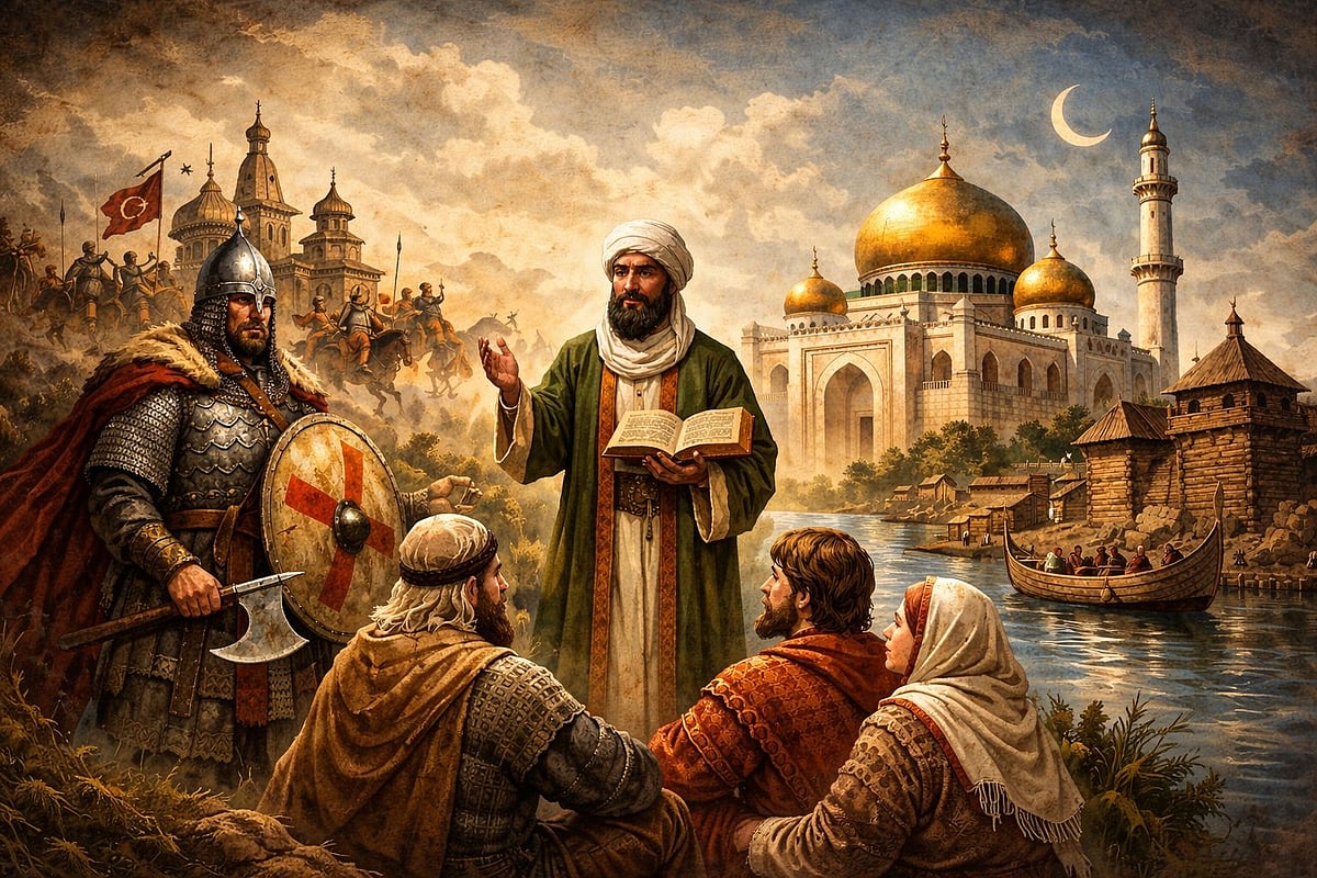 দশম শতকে রুশ ও মুসলিমদের সম্পর্ক দ্বিমুখী হয়ে ওঠে