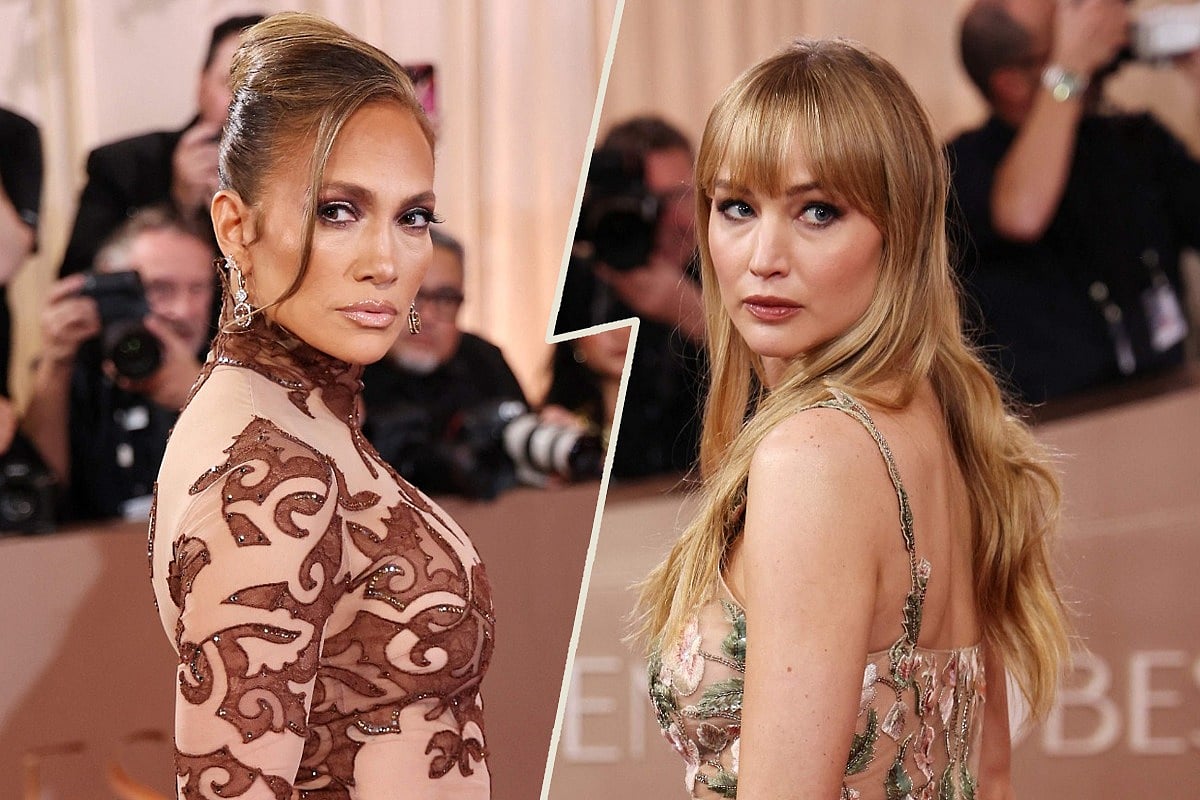 জেনিফার লোপেজ ও জেনিফার লরেন্স। কোলাজ