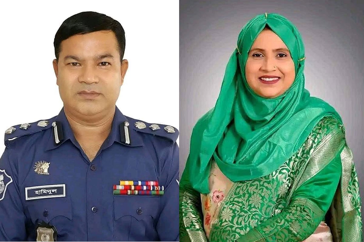 সাবেক অতিরিক্ত ডিআইজি হামিদুল আলম ও তাঁর স্ত্রী শাহাজাদী আলম