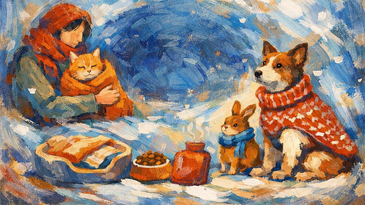 শীতকাল শুধু মানুষের জন্য নয়, পোষা প্রাণীর জন্যও একটি সংবেদনশীল সময়।