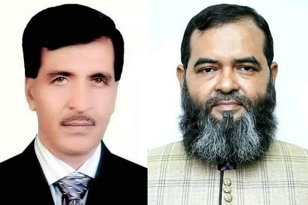 বিএনপির প্রার্থী জাহিদুল ইসলাম ও জামায়েতের প্রার্থী আবু সাদাত মো. সায়েম