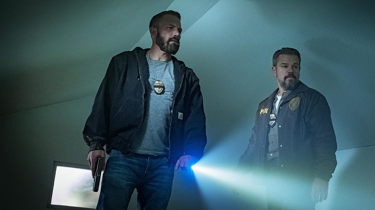 ‘দ্য রিপ’–এ বেন অ্যাফ্লেক ও ম্যাট ডেমন। নেটফ্লিক্স