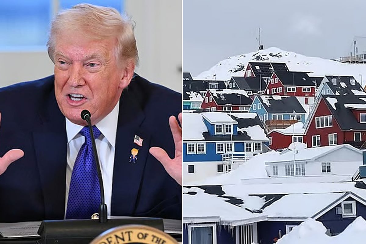 মার্কিন প্রেসিডেন্ট ডোনাল্ড ট্রাম্প ও গ্রিনল্যান্ডের রাজধানী নুক