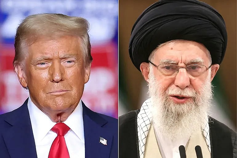 যুক্তরাষ্ট্রের প্রেসিডেন্ট ডোনাল্ড ট্রাম্প ও ইরানের সর্বোচ্চ নেতা আয়াতুল্লাহ আলী খামেনি