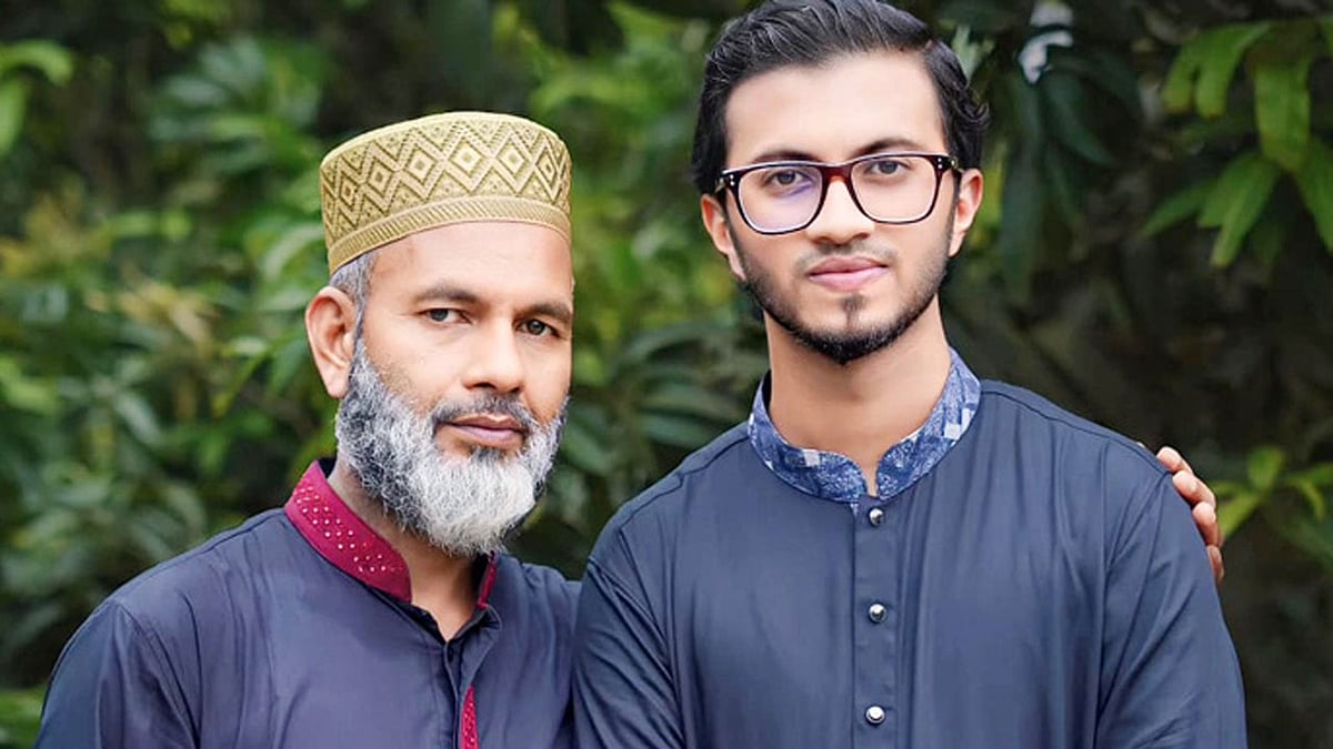 বাবা আবেদ আলীর সঙ্গে সৈয়দ সোহানুর রহমান