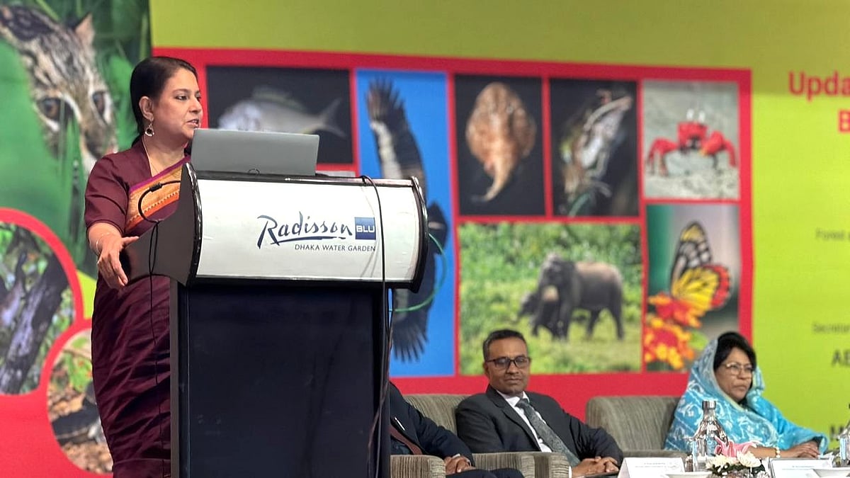কর্মশালার উদ্বোধনী অনুষ্ঠানে বক্তব্য দেন পরিবেশ উপদেষ্টা সৈয়দা রিজওয়ানা হাসান। ঢাকা; ২৯ জানুয়ারি ২০২৬