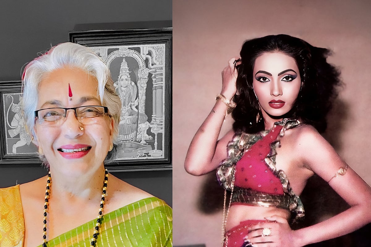 কাল্পনা আইয়ার—এখন ও তখন। কোলাজ