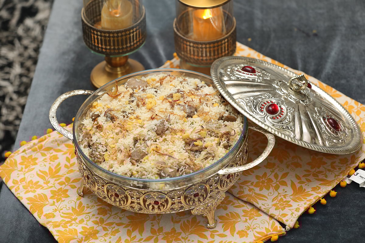 বুটের ডালে বিফ তেহারি