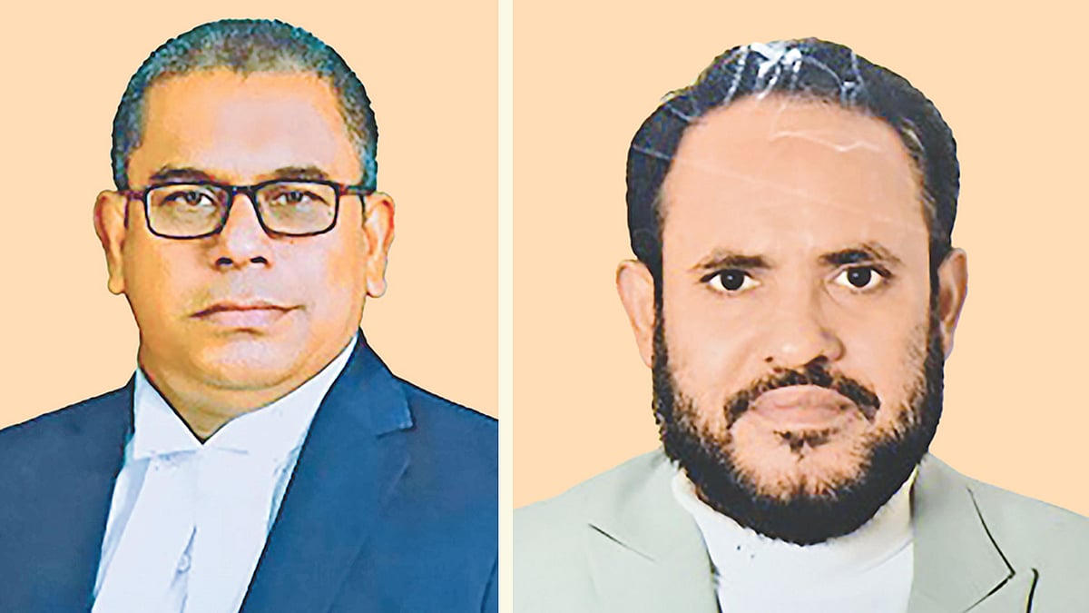 সাইফুল আলম (বাঁয়ে) ও সৈয়দ মোহাম্মদ ইব্রাহিম (ডানে)