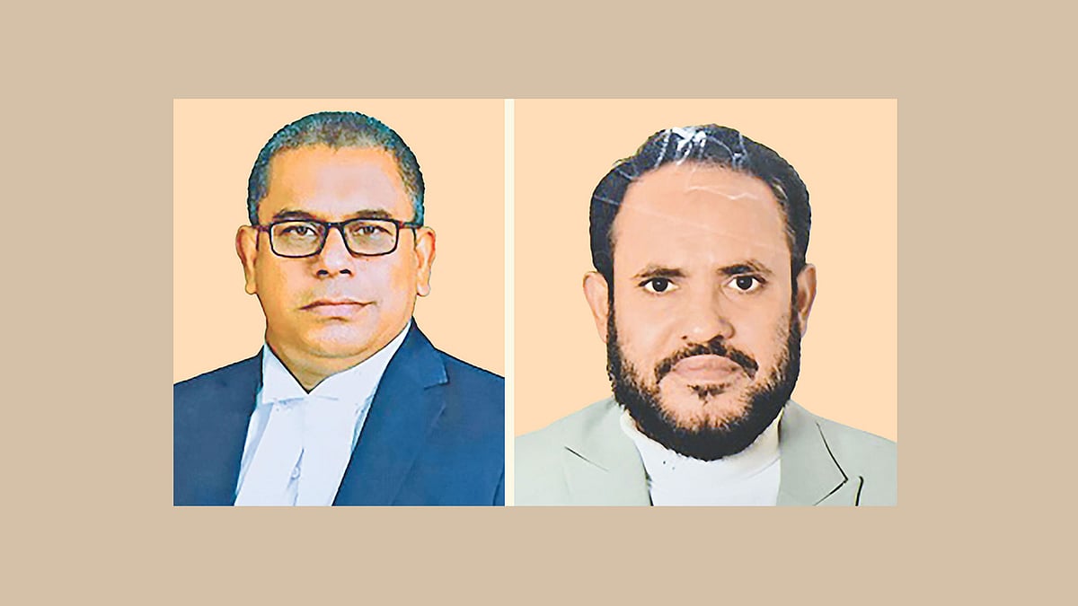 সাইফুল আলম (বাঁয়ে) ও সৈয়দ মোহাম্মদ ইব্রাহিম (ডানে)