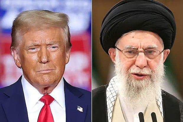 যুক্তরাষ্ট্রের প্রেসিডেন্ট ডোনাল্ড ট্রাম্প ও ইরানের সর্বোচ্চ নেতা আয়াতুল্লাহ আলী খামেনি