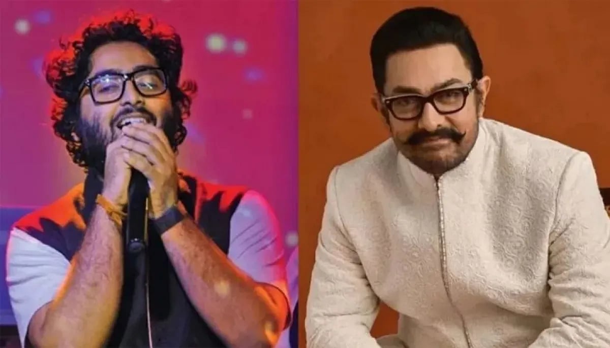 অরিজিৎ সিং ও আমির খান। কোলাজ