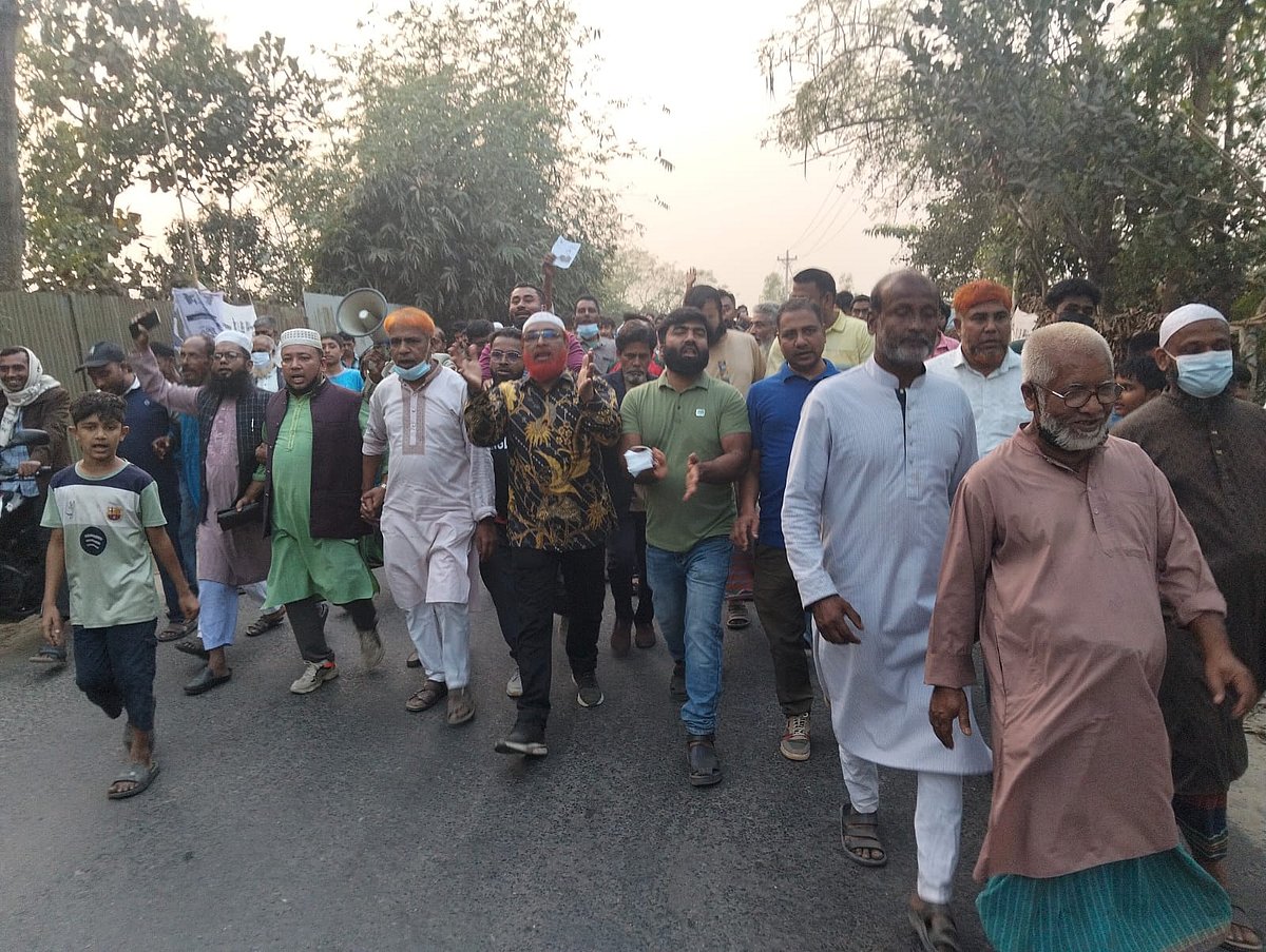 ব্রাহ্মণবাড়িয়ায় জোনায়েদ সাকির মাথাল মার্কার পক্ষে বাঞ্ছারামপুরে ১৩ ইউনিয়নে একযুগে গণমিছিল বের করা হয়। সোমবার বিকেলে