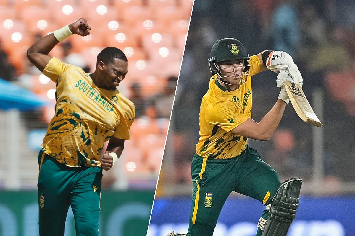 দক্ষিণ আফ্রিকার পেসার লুঙ্গি এনগিডি ও ব্যাটসম্যান ট্রিস্টান স্টাবস