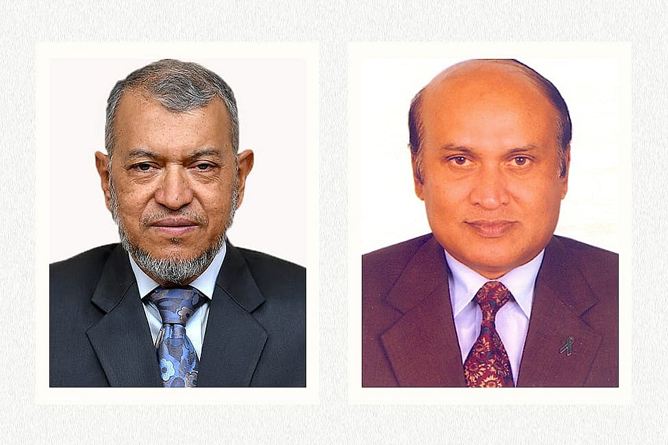 শেখ আব্দুর রশীদ ও এম সিরাজ উদ্দিন মিয়া (ডানে)