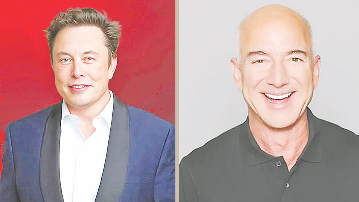 ইলন মাস্ক ও জেফ বেজোস