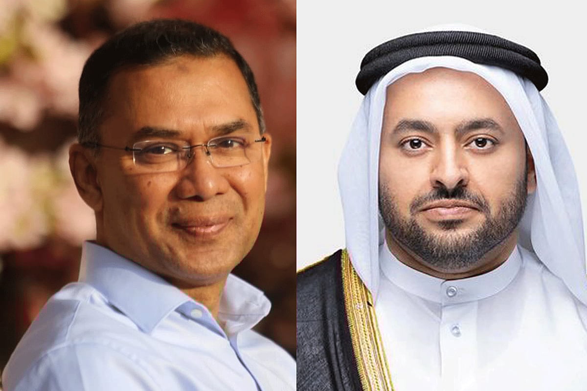 বিএনপির চেয়ারম্যান তারেক রহমান ও কাতারের পররাষ্ট্র প্রতিমন্ত্রী মোহাম্মদ বিন আবদুল আজিজ বিন সালেহ আল-খুলাইফি