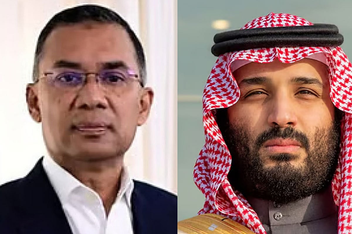 প্রধানমন্ত্রী তারেক রহমান ও সৌদি যুবরাজ মোহাম্মদ বিন সালমান