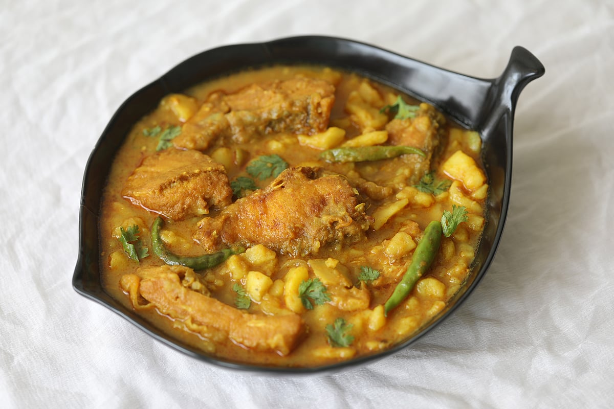 রুই মাছে আলুর ঘাঁটি