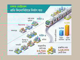 দুই মেট্রোরেলের ব্যয় আগের চেয়ে দ্বিগুণের বেশি
