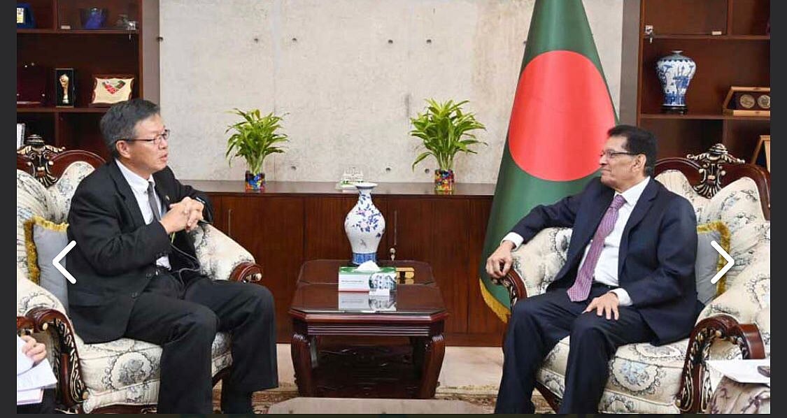 পররাষ্ট্রমন্ত্রী খলিলুর রহমানের সঙ্গে বৈঠকে ঢাকায় জাপানের রাষ্ট্রদূত সাইদা শিনিচি। আজ মঙ্গলবার পররাষ্ট্র মন্ত্রণালয়ে