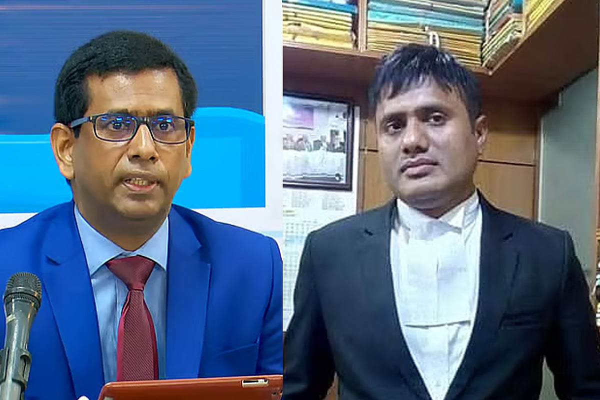 মোহাম্মদ তাজুল ইসলাম (বাঁয়ে) এবং বি এম সুলতান মাহমুদ। 