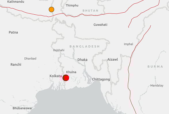 ভূমিকম্পের উৎপত্তিস্থল সাতক্ষীরার আশাশুনি উপজেলা