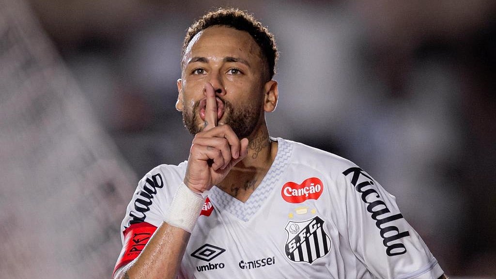 নেইমারের গোল উদ্‌যাপন