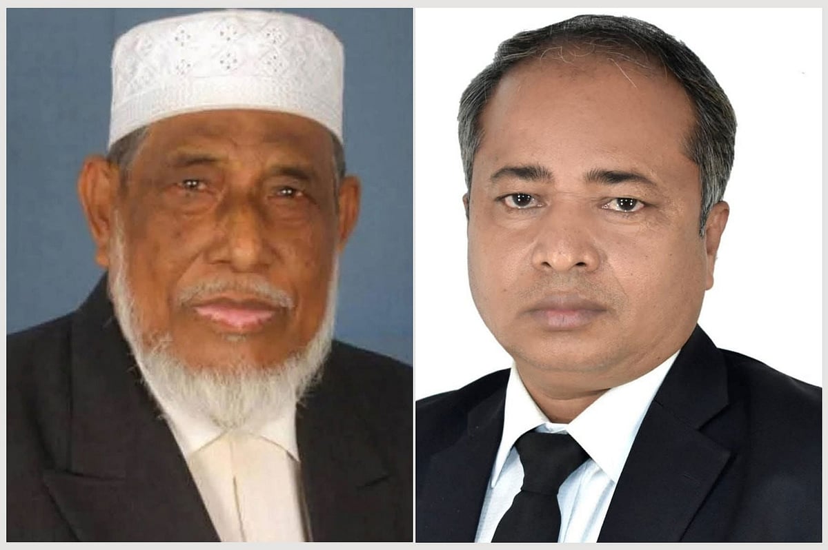 এম এইচ এম জাহাঙ্গীর আলম (বাঁয়ে) ও আবু বেলাল হোসেন