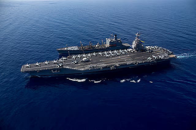 ইরানে চলমান যুদ্ধে মোতায়েন করা হয়েছে যুক্তরাষ্ট্রের বিমানবাহী রণতরি ইউএসএস জেরাল্ড আর ফোর্ড