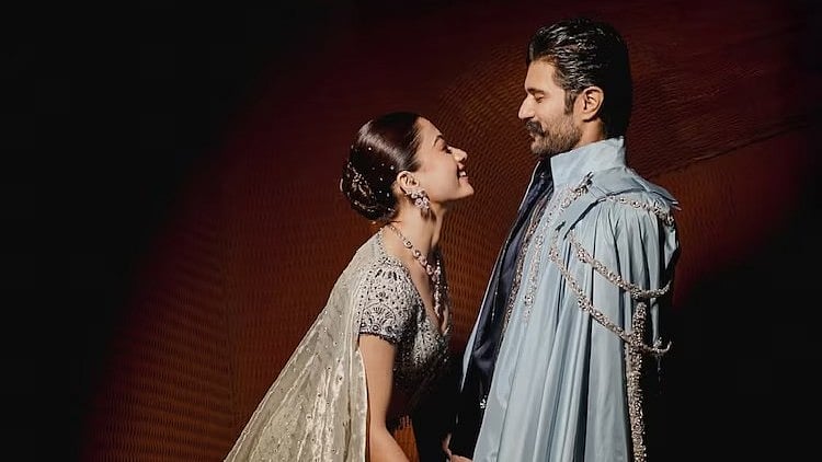 রাশমিকা ও বিজয়। রাশমিকার ইনস্টাগ্রাম থেকে