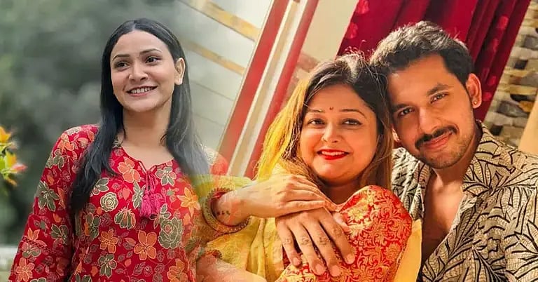 ইফফাত আরা তিথি এবং স্ত্রী আফরা ইভনাথ খান ইকরার সঙ্গে জাহের আলভী