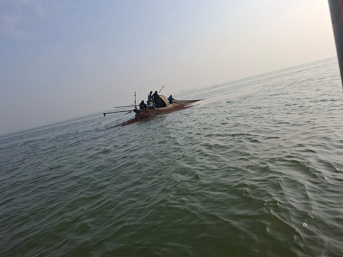 মেঘনায় চলছে জাটকা নিধন। আজ শুক্রবার সকালে চাঁদপুরের মতলব উত্তর উপজেলার ষাটনল এলাকায়