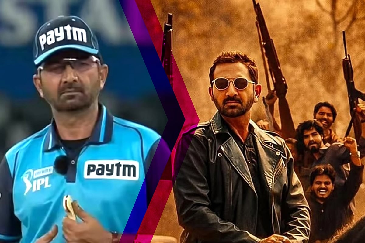 আম্পায়ার চৌধুরী এবার পর্দায় গ্যাংস্টার। কোলাজ