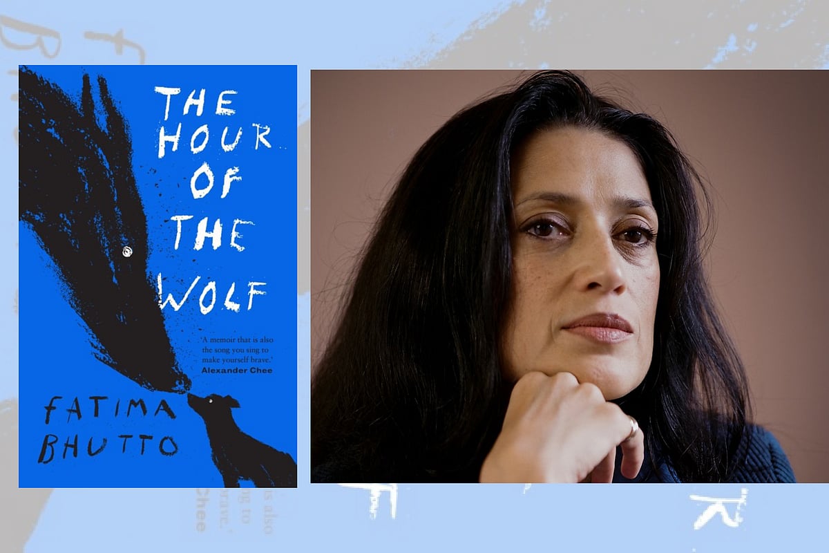 বইয়ের প্রচ্ছদ ও ফাতিমা ভুট্টো