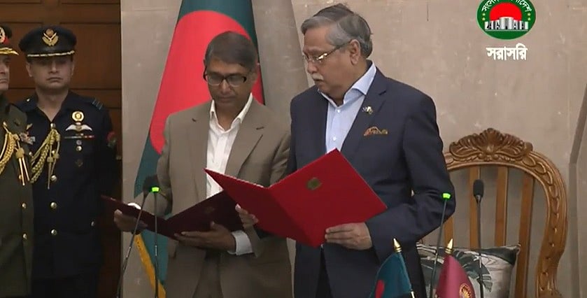 মন্ত্রিসভার নতুন সদস্য হিসেবে শপথ নিচ্ছেন আহমেদ আজম খান